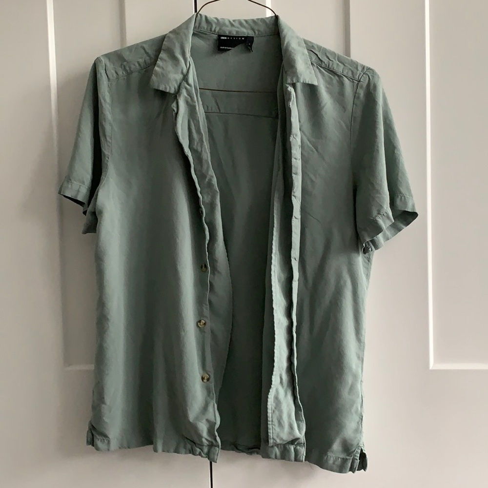 ASOS DESIGN viscose shirt w/ revere collar